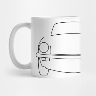 Triumph Spitfire outline graphic (black) Mug